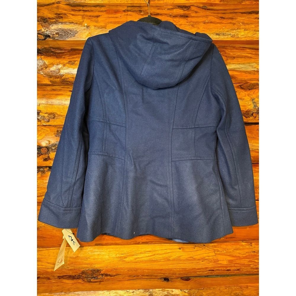 Anne Klein Sport‎ Wool Blend Lined Hooded Jacket Size Medium - Picture 5 of 7